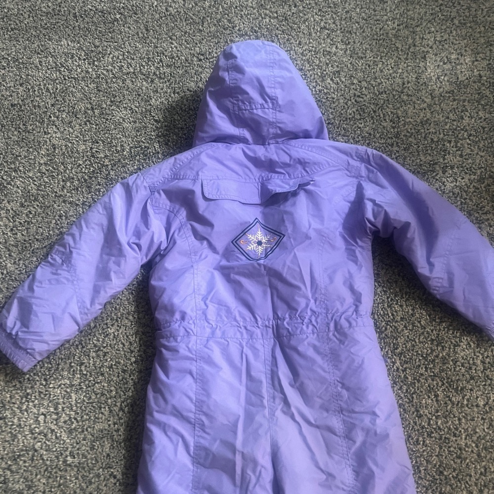 Rawik Kids Purple Insulated Snow Suit One Piece Ski Bib Hooded Girls XL 6X - Picture 12 of 13